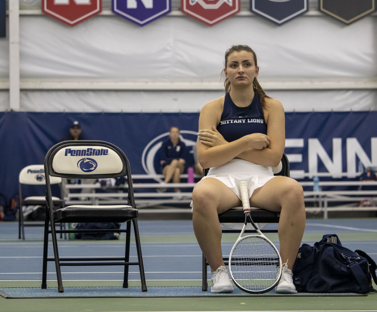 Penn State women's tennis vs. Illinois, Zuffova Sitting